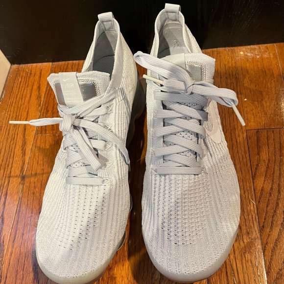 Nike Air VaporMax Flyknit 3 White Pure Platinum - Picture 3 of 5